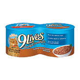 9 Lives turkey & giblets dinner cat food, 4 5.5-ounce cans Full-Size Picture